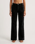 M JEANS New Tutti Wide 11W Corduroy Jeans CORD/FLØJL 80 BLACK