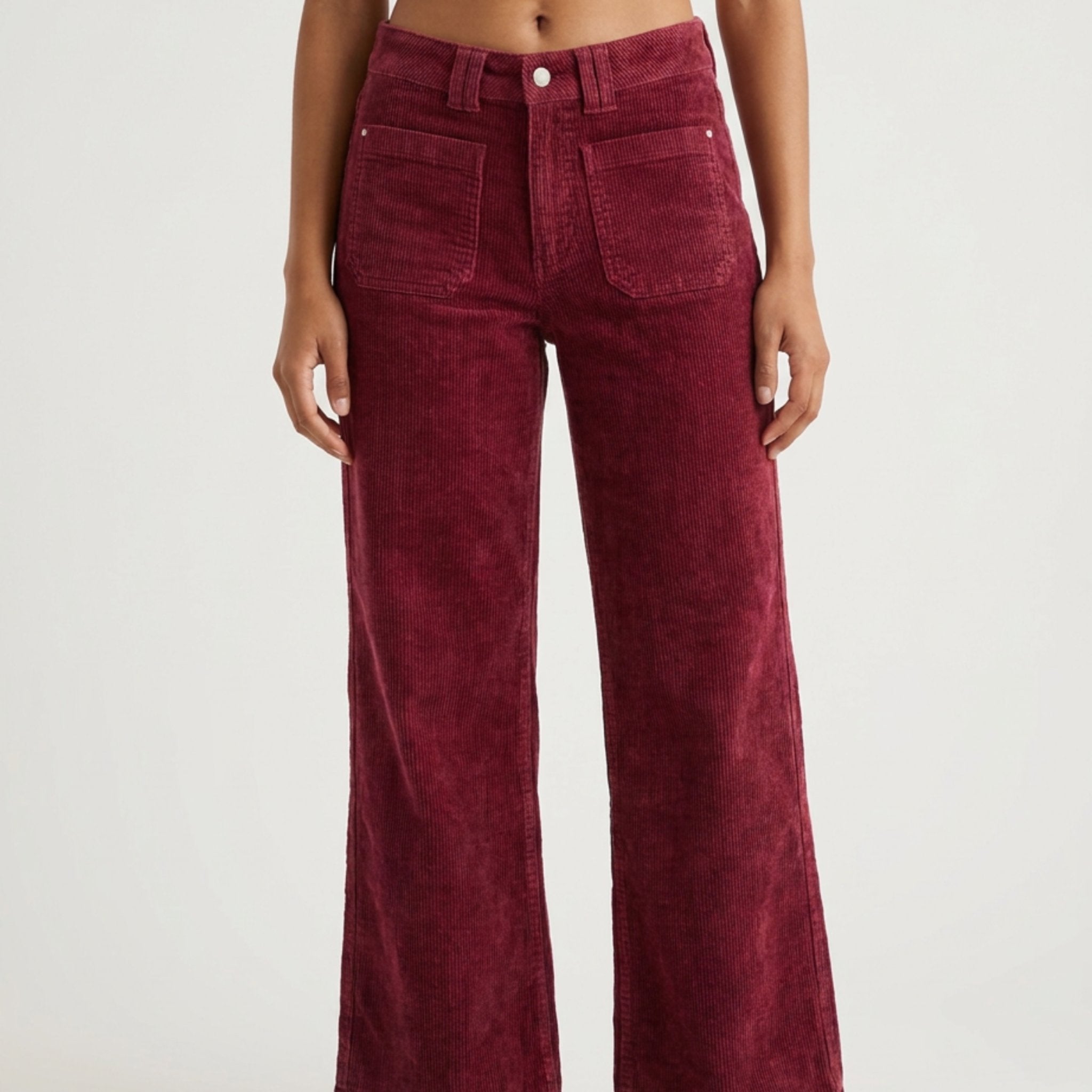M JEANS New Tutti Wide 18W Corduroy Jeans CORD/FLØJL 501 WINE