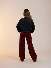 M JEANS New Tutti Wide 18W Corduroy Jeans CORD/FLØJL 501 WINE