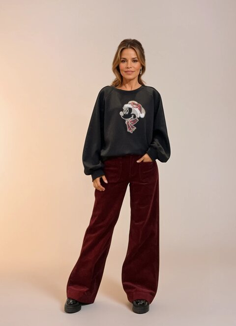 M JEANS New Tutti Wide 18W Corduroy Jeans CORD/FLØJL 501 WINE