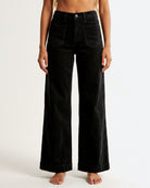 M JEANS New Tutti Wide Baby Corduroy Jeans CORD/FLØJL 80 BLACK