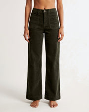 M JEANS New Tutti Wide Baby Corduroy Jeans CORD/FLØJL 633 OLIVE OIL