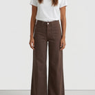 M JEANS New Tutti Wide Leg Bengalin Jeans DENIM/TWILL 129 CHOCOLATE