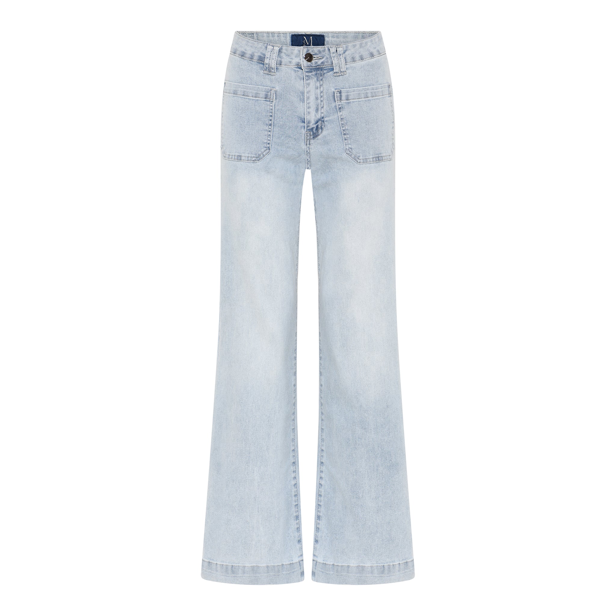 M JEANS New Tutti Wide Leg Jeans DENIM/TWILL 8996 LIGHT BLUE USED