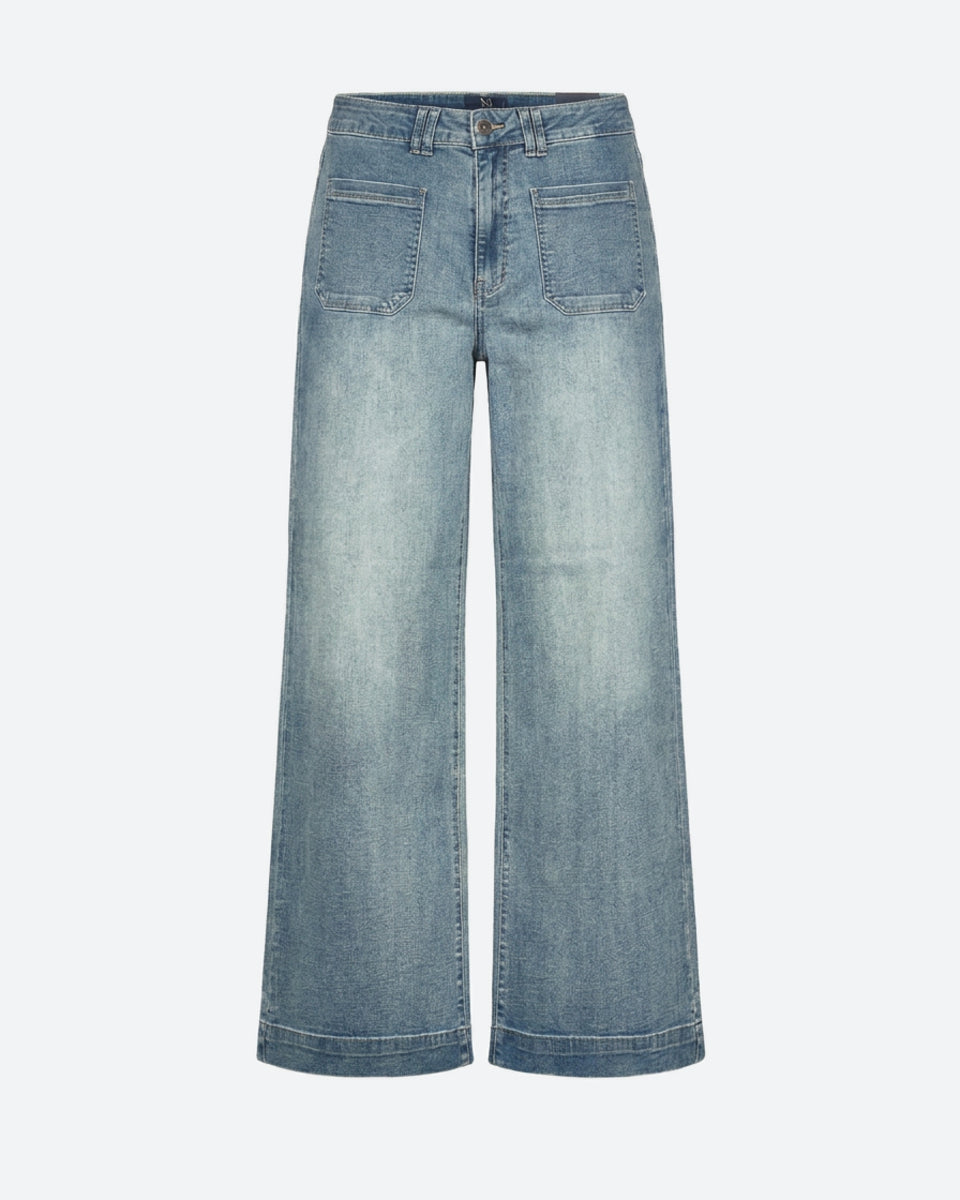 M JEANS New Tutti Wide Leg Jeans DENIM/TWILL 919699 LIGHT BLUE USED