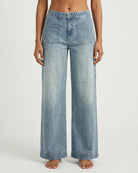 M JEANS New Tutti Wide Leg Jeans DENIM/TWILL 919699 LIGHT BLUE USED
