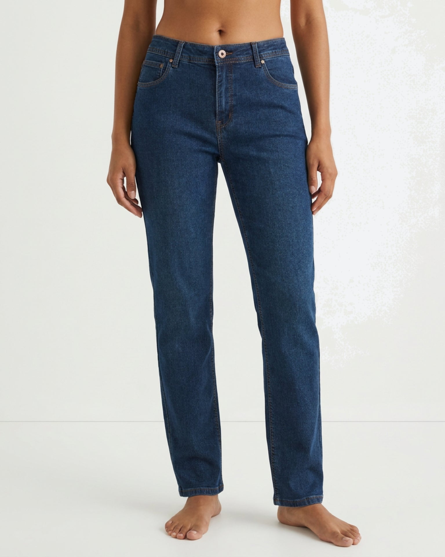 MARC LAUGE Normal Fit Straight Leg Denim Jeans | Marc Lauge DENIM/TWILL 9696 BLUE DENIM USED
