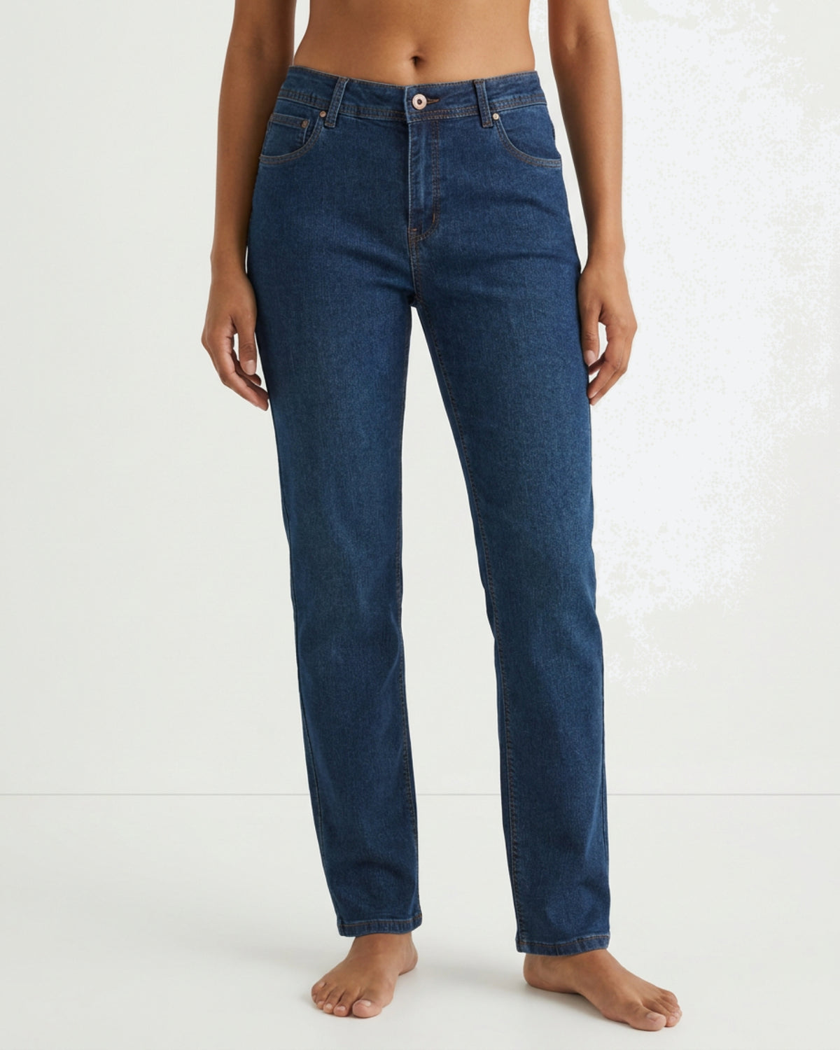 MARC LAUGE Normal Fit Straight Leg Denim Jeans | Marc Lauge DENIM/TWILL 9696 BLUE DENIM USED
