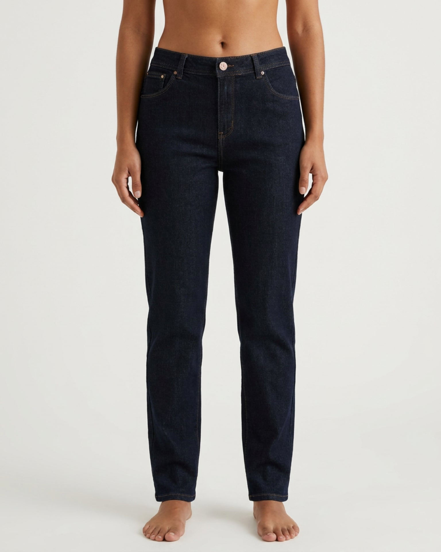 MARC LAUGE Normal Fit Straight Leg Denim Jeans | Marc Lauge DENIM/TWILL 98 DARK BLUE