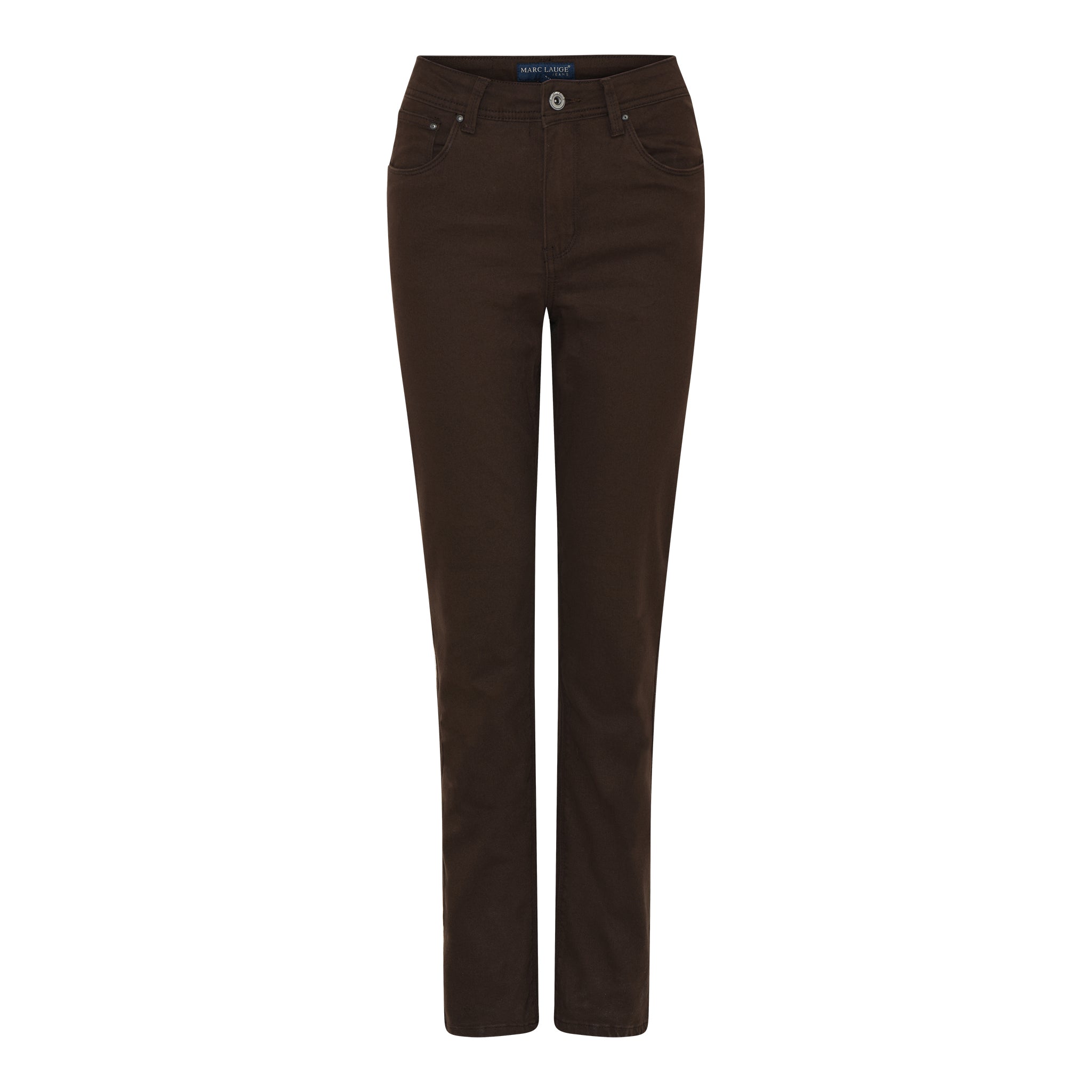 MARC LAUGE Normal Fit Twill Jeans DENIM/TWILL 129 CHOCOLATE