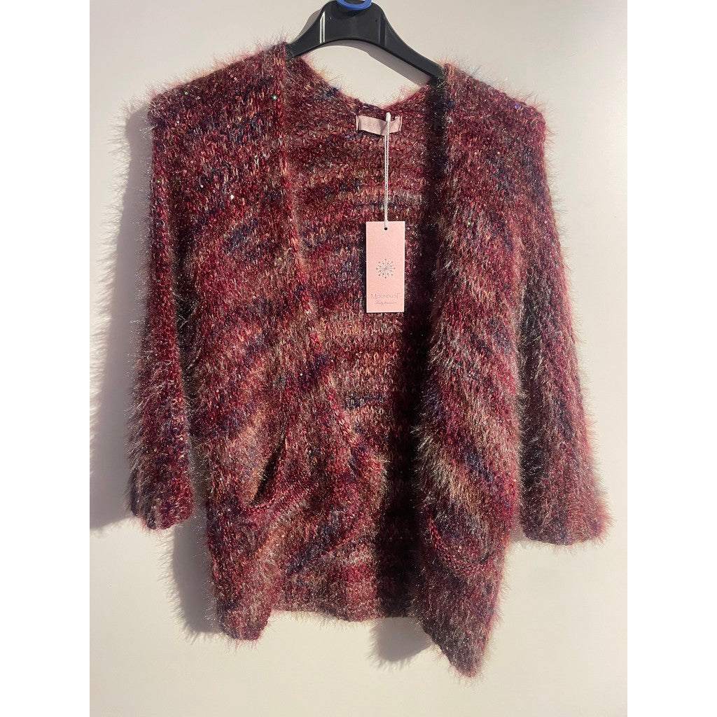 MAPP PAIL KNIT CARDIGAN KNITWEAR 400 BORDEAUX