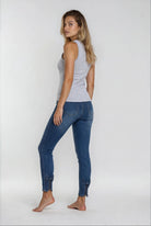 MAPP PATTI BUTTON DENIM JEANS DENIM/TWILL 939699 CLASSIC BLUE USED