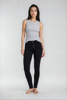 MAPP PATTI BUTTON DENIM JEANS DENIM/TWILL 81 BLACK DENIM