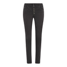 MAPP PATTI BUTTON TWILL JEANS DENIM/TWILL 129 CHOCOLATE