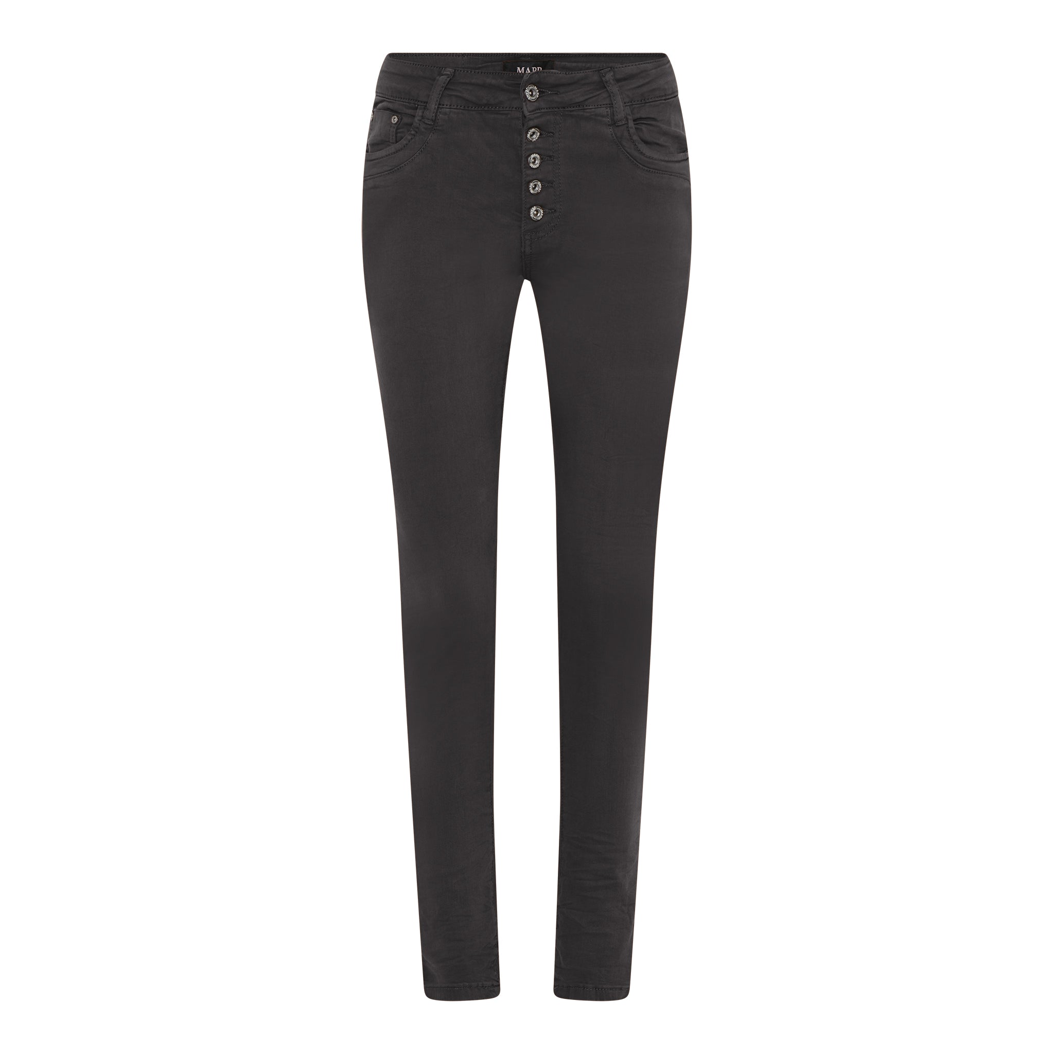 MAPP PATTI BUTTON TWILL JEANS DENIM/TWILL 129 CHOCOLATE