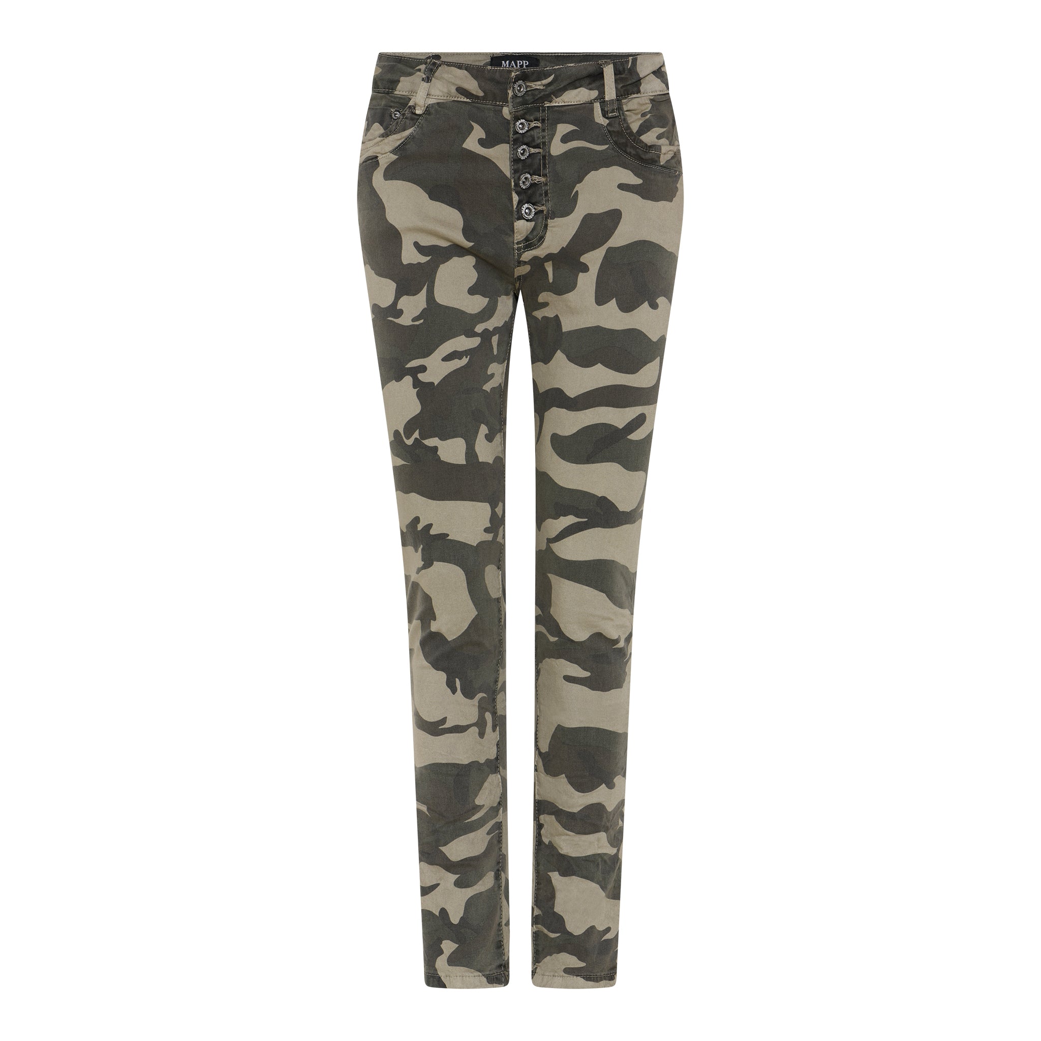 MAPP PATTI BUTTON TWILL JEANS DENIM/TWILL 228 CAMOUFLAGE