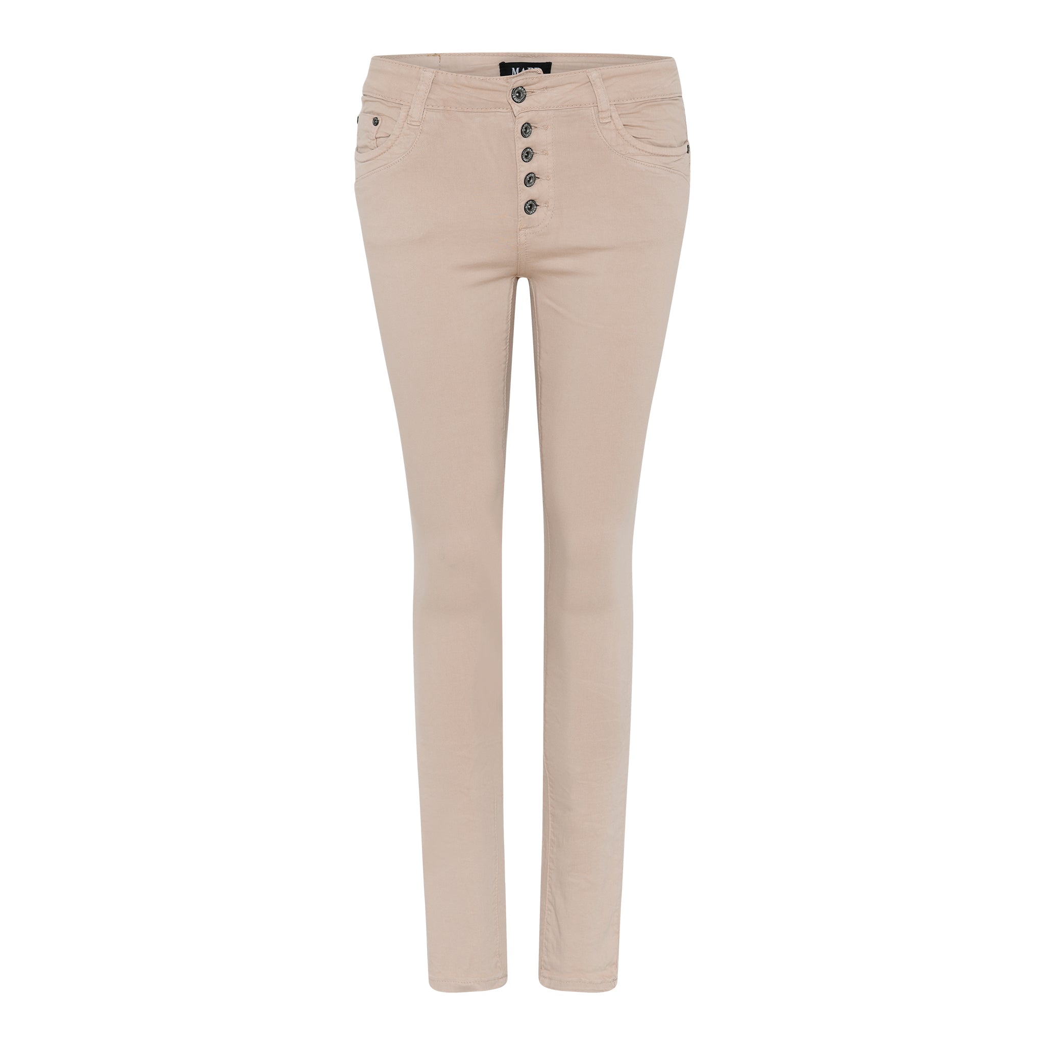 MAPP PATTI BUTTON TWILL JEANS DENIM/TWILL 27 SAND