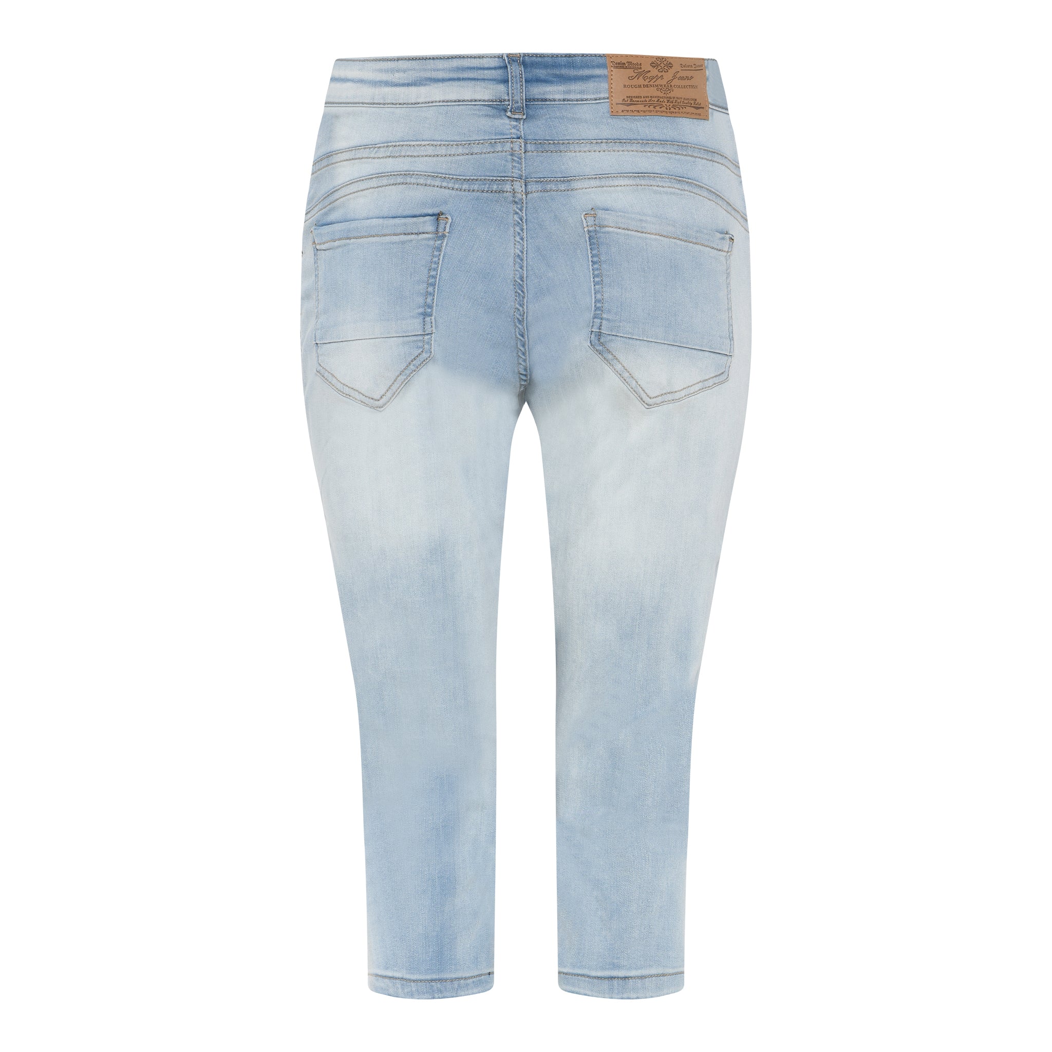 MAPP PATTI PIRATE BUTTON DENIM PANTS 3/4 909699 LT. BLUE USED