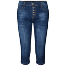 MAPP PATTI PIRATE BUTTON DENIM PANTS 3/4 939699 CLASSIC BLUE USED