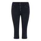 MAPP PATTI PIRAT BUTTON TWILL PANTS 3/4 104 NAVY