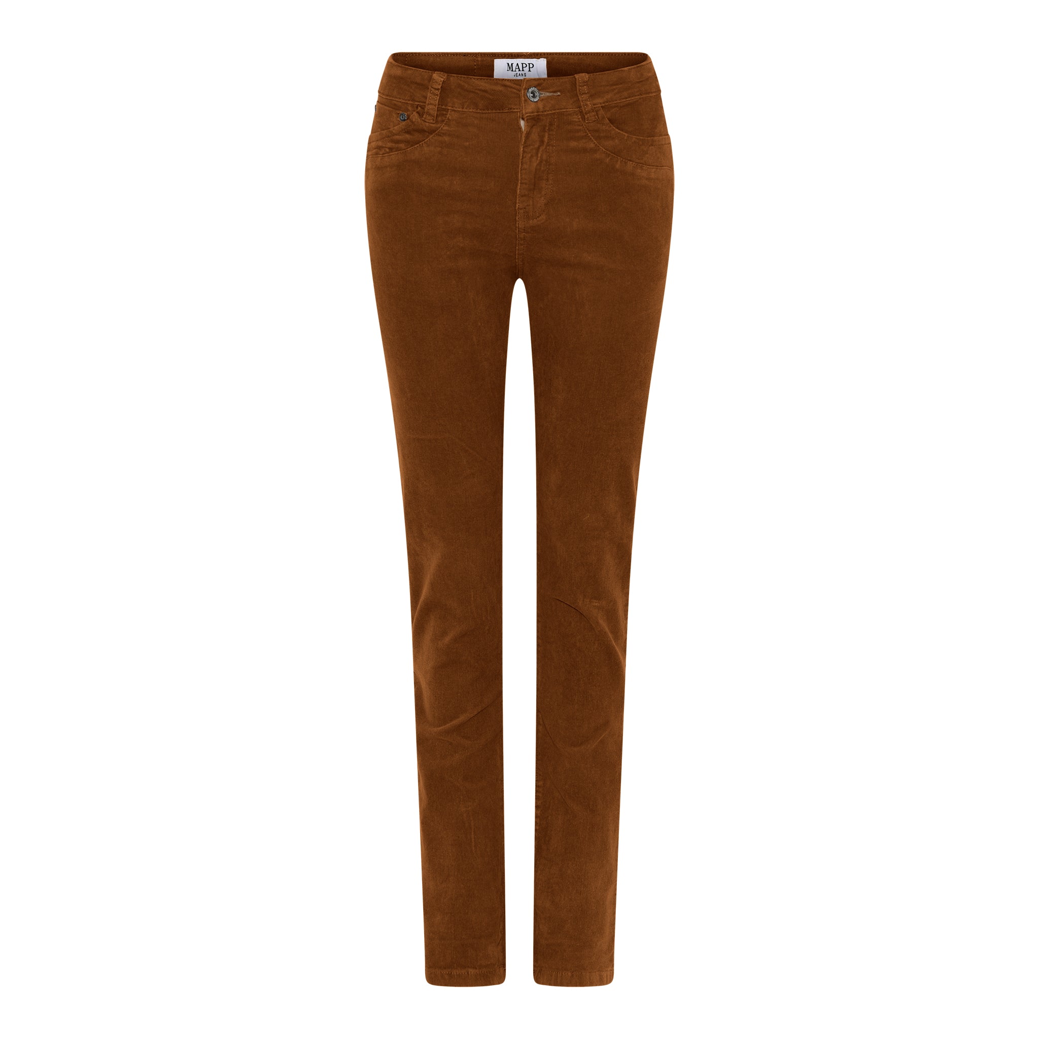 MAPP PATTI STRAIGHT BABY CORD JEANS CORD/FLØJL 137 TOBACCO