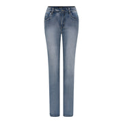 MAPP PATTI STRAIGHT DENIM JEANS DENIM/TWILL 9196 LIGHT BLUE USED