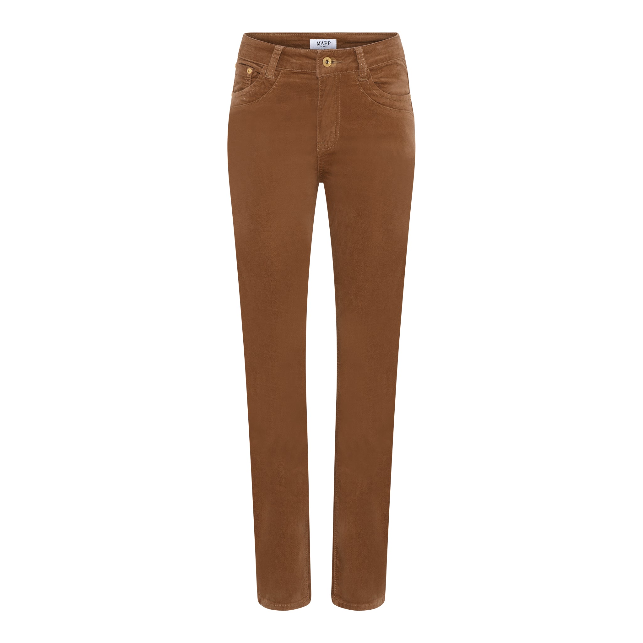 MAPP PATTI STRAIGHT VELVET PANT SWEATS/VELOUR 122 SOFT CAMEL