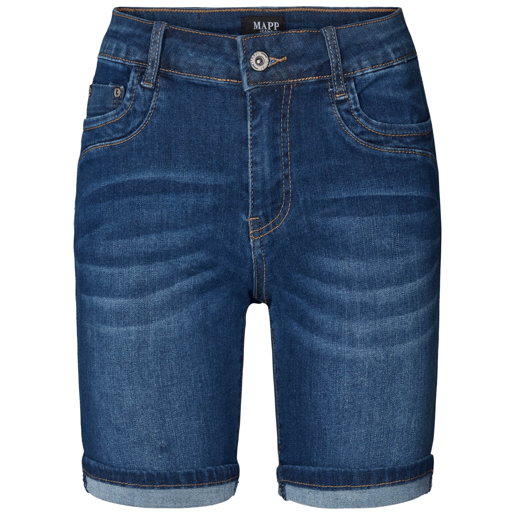 MAPP PATTI ZIP DENIM SHORTS SHORTS/SKIRT 939699 CLASSIC BLUE USED