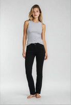 MAPP PATTI ZIP TWILL JEANS DENIM/TWILL 80 BLACK