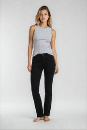 MAPP PATTI ZIP TWILL JEANS DENIM/TWILL 80 BLACK