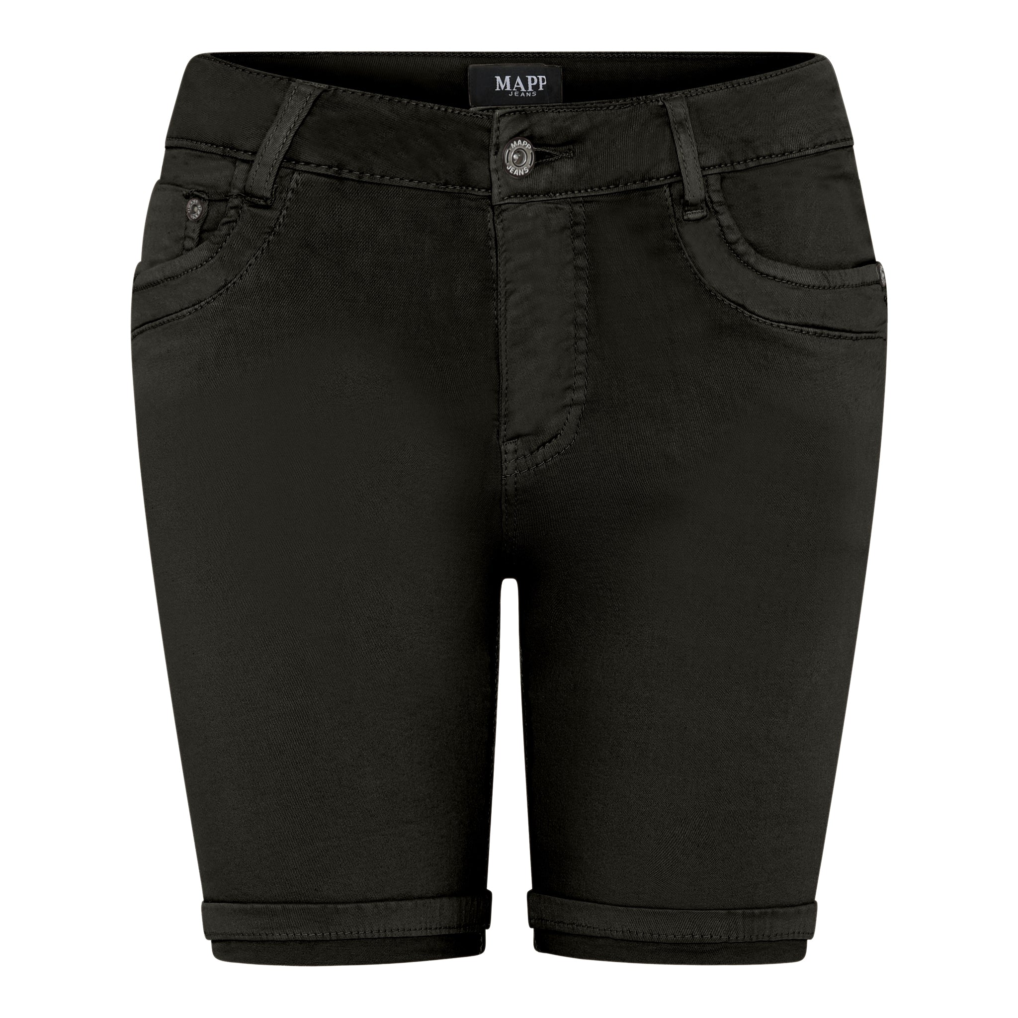 MAPP PATTI ZIP TWILL SHORTS SHORTS/SKIRT 546 BOTTLE GREEN