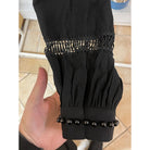M JEANS PEARL LACE SHIRT BLOUSE/SHIRT 80 BLACK