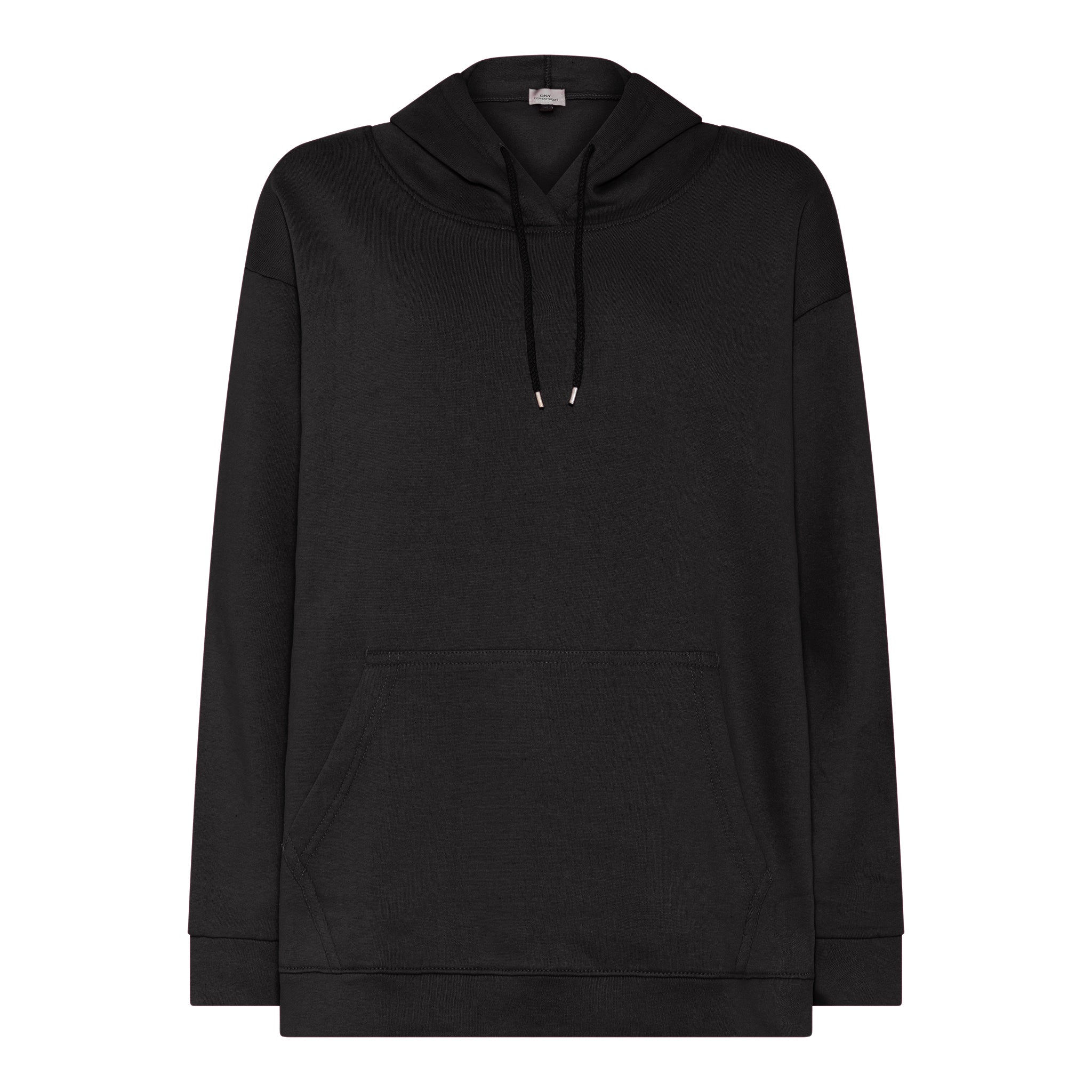 DNYcph PLUS SIZE BETH HOOD BLOUSE SWEATS/VELOUR 80 BLACK