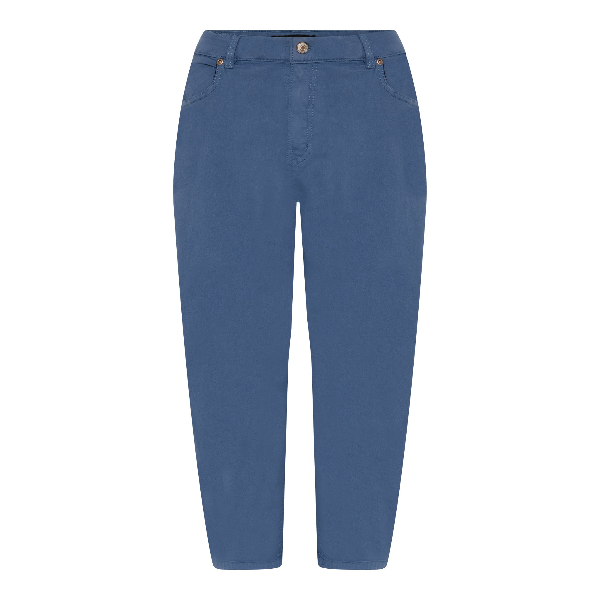 DNYcph PLUS SIZE LENA TWILL PIRATE PANTS 3/4 108 JEANS BLUE