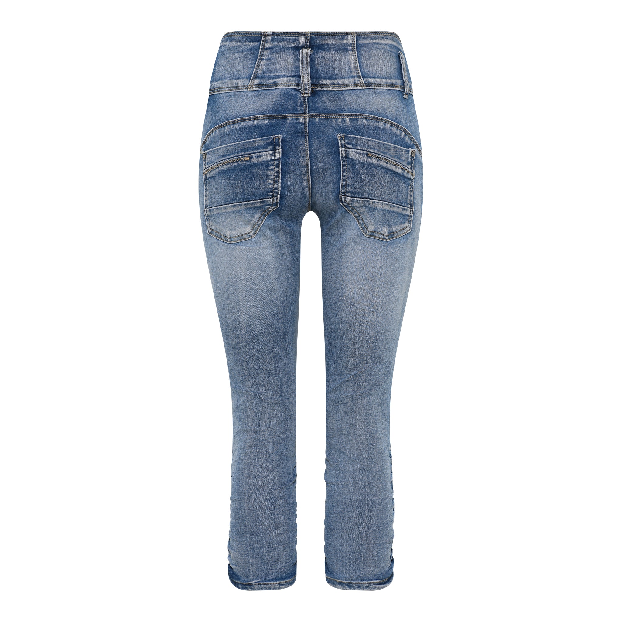 MAPP PRETTY PIRATE DENIM PANTS 3/4 919699 BENNETON LIGHT BLUE