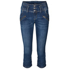 MAPP PRETTY PIRATE DENIM PANTS 3/4 969699 DARK BLUE USED