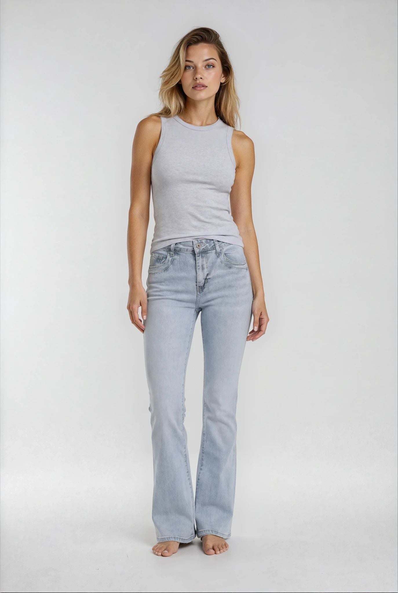 MAPP Patti Bootcut Denim Jeans DENIM/TWILL 8996 LIGHT BLUE USED