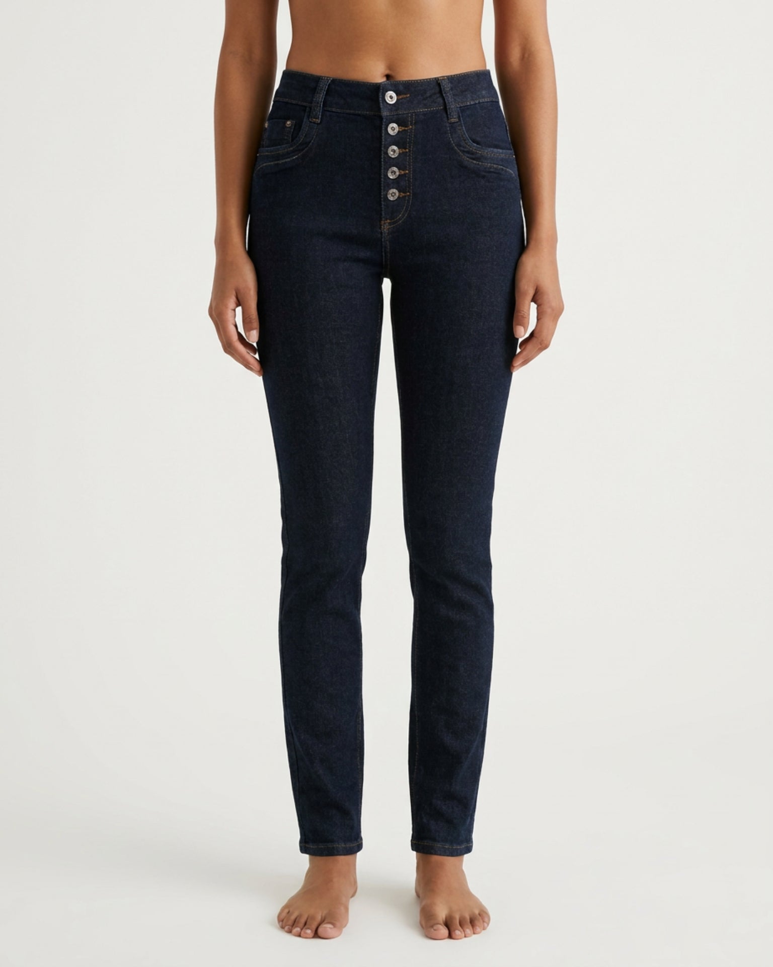 MAPP Patti Button Denim Jeans DENIM/TWILL 98 DARK BLUE