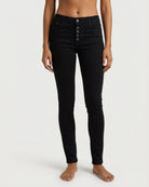MAPP Patti Button Denim Jeans DENIM/TWILL 81 BLACK DENIM