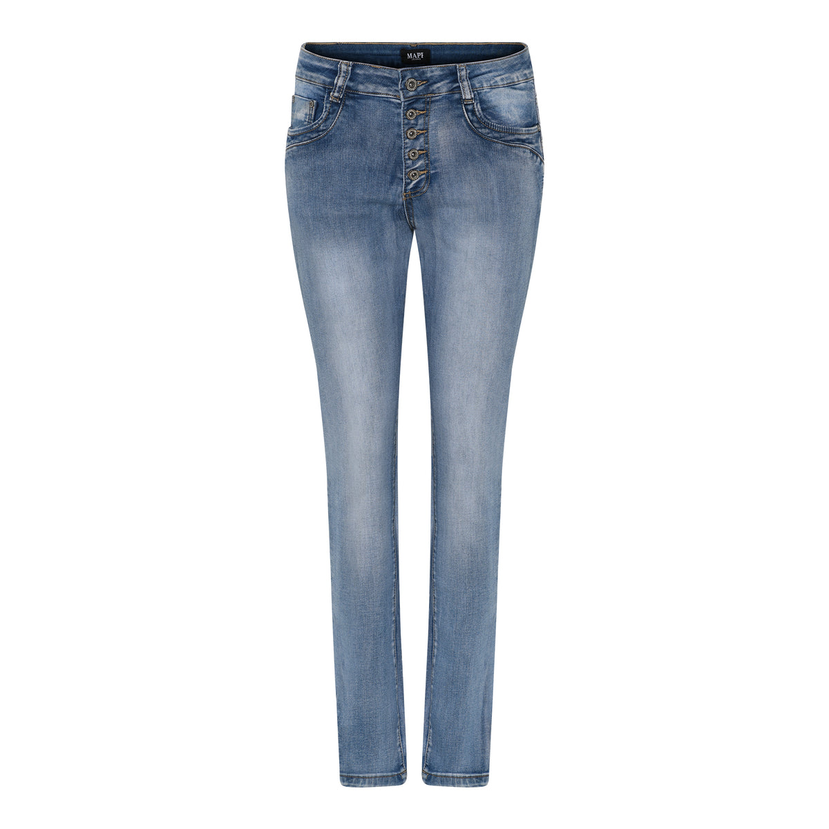 MAPP Patti Button Denim Jeans DENIM/TWILL 9196 LIGHT BLUE USED