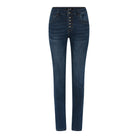 MAPP Patti Button Denim Jeans DENIM/TWILL 969699 DARK BLUE USED