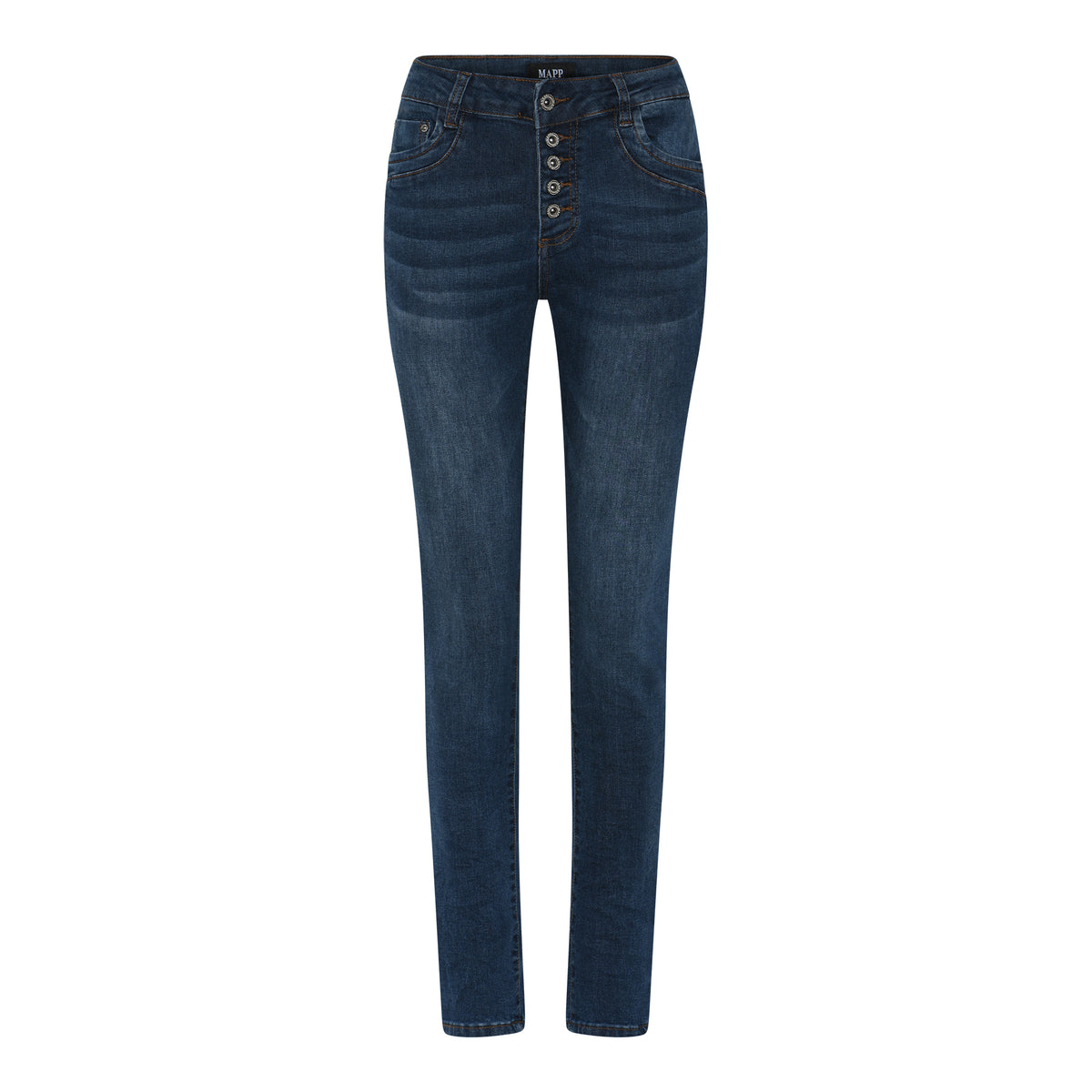 MAPP Patti Button Denim Jeans DENIM/TWILL 969699 DARK BLUE USED