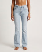 MAPP Patti Jones High Waist Bootcut Jeans | Mapp DENIM/TWILL 8996 LIGHT BLUE USED