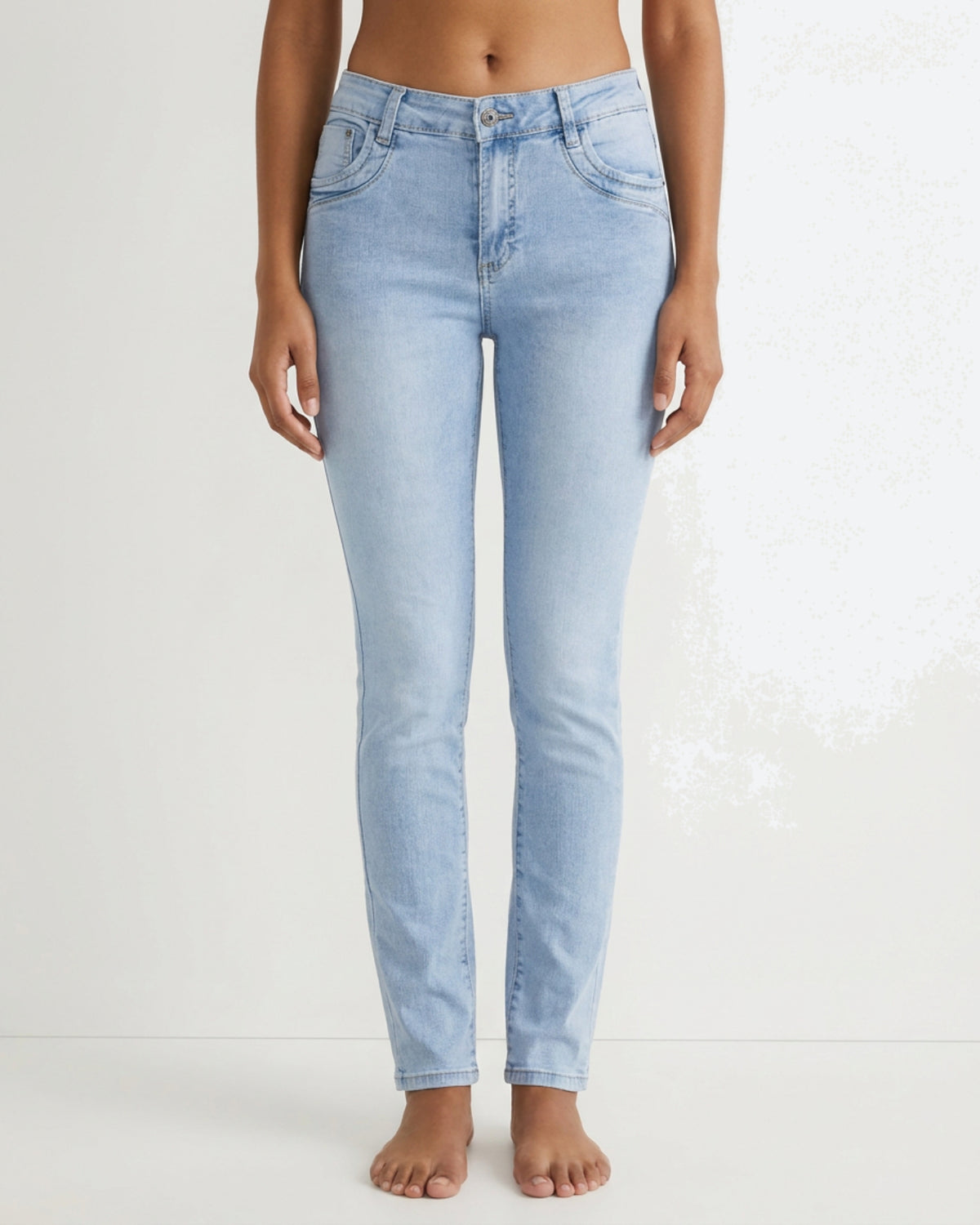 MAPP Patti Mid Waist Slim Fit Jeans | Marc Lauge DENIM/TWILL 899699 LIGHT BLUE USED