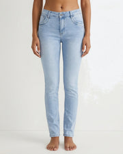 MAPP Patti Mid Waist Slim Fit Jeans | Marc Lauge DENIM/TWILL 899699 LIGHT BLUE USED