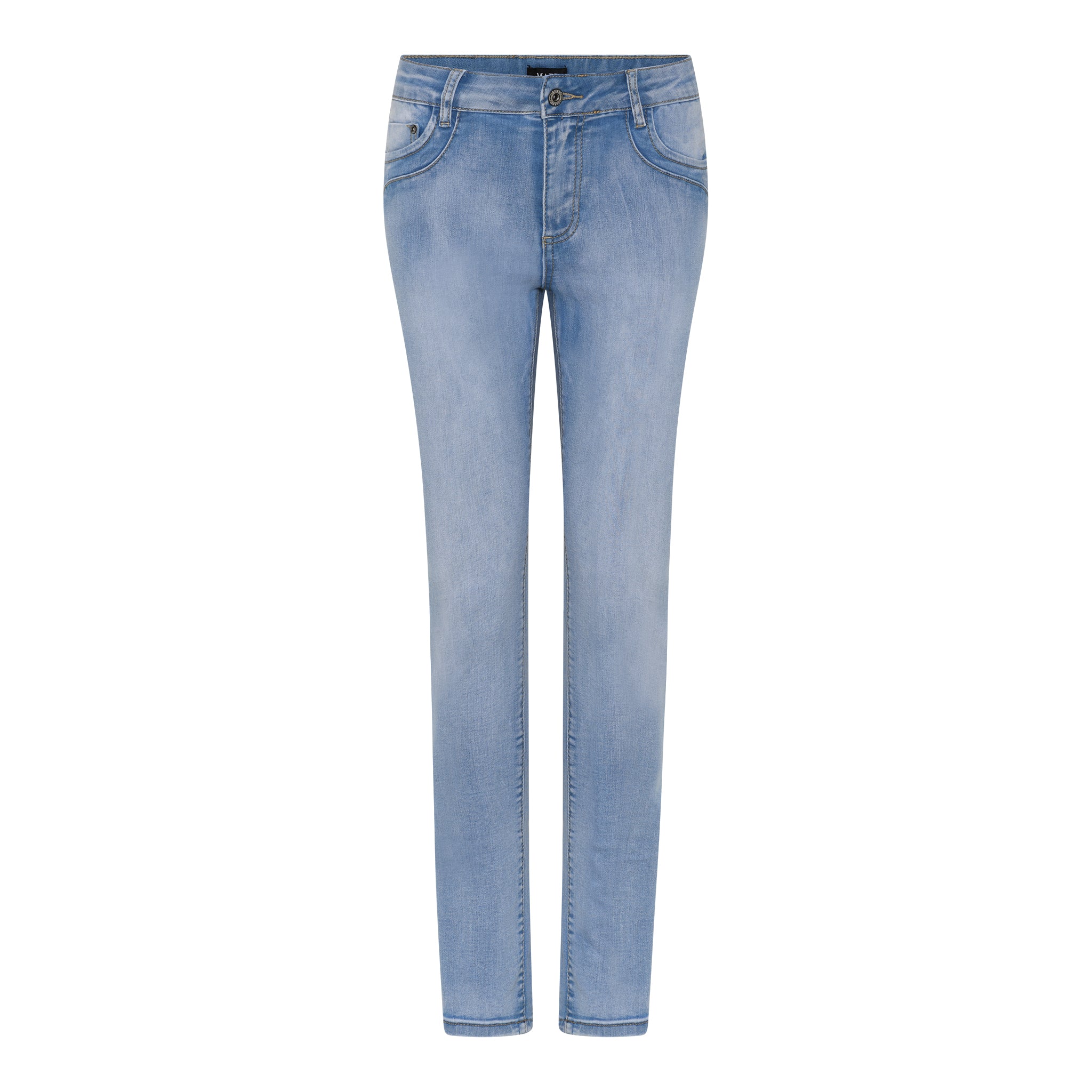 MAPP Patti Mid Waist Slim Fit Jeans | Marc Lauge DENIM/TWILL 909699 LT. BLUE USED