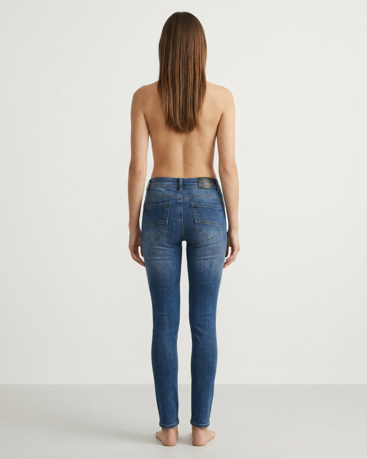 MAPP Patti Mid Waist Slim Fit Jeans | Marc Lauge DENIM/TWILL 939699 CLASSIC BLUE USED