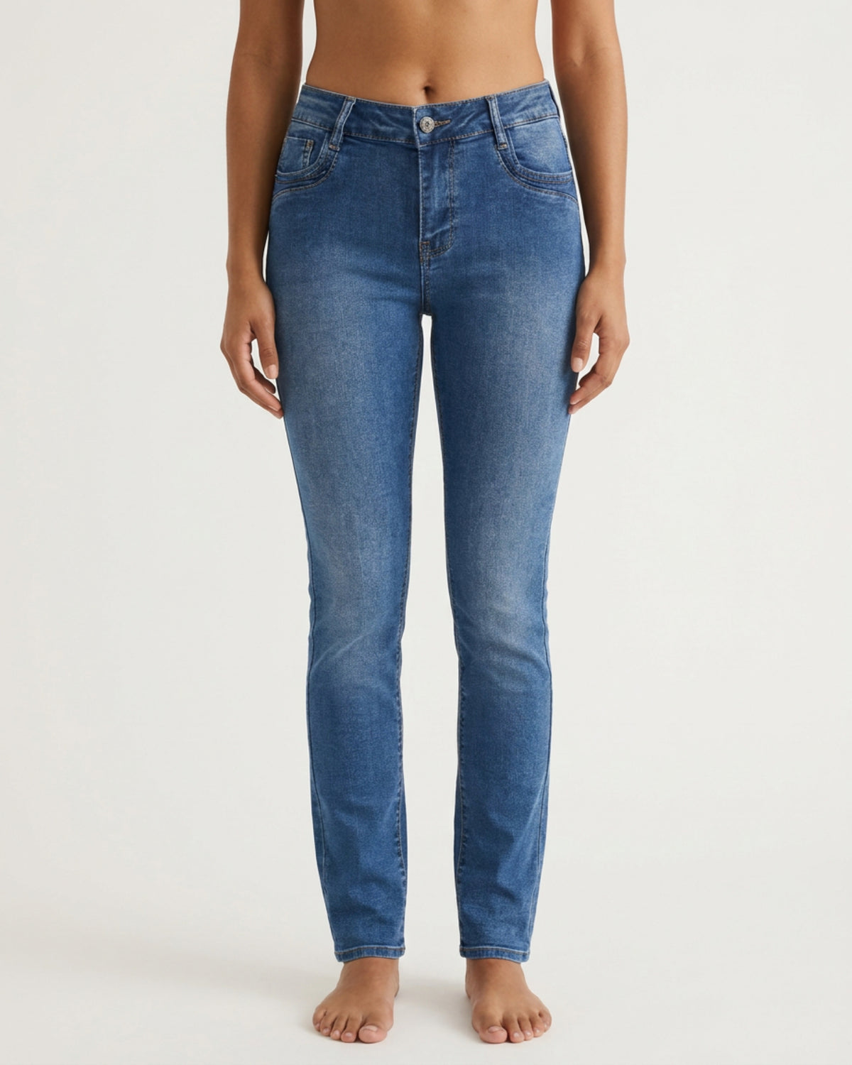 MAPP Patti Mid Waist Slim Fit Jeans | Marc Lauge DENIM/TWILL 9396 DENIM USED