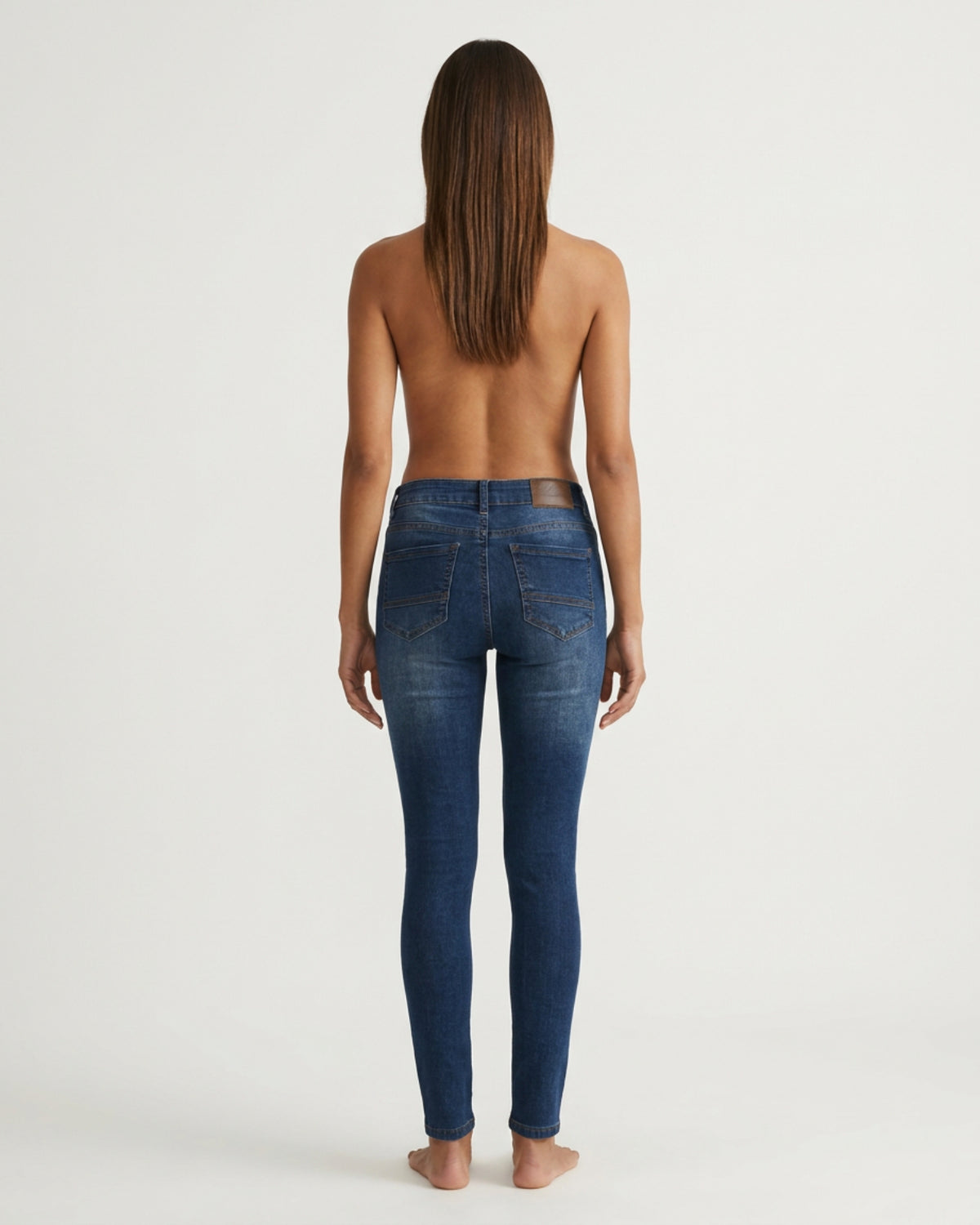MAPP Patti Mid Waist Slim Fit Jeans | Marc Lauge DENIM/TWILL 969699 DARK BLUE USED