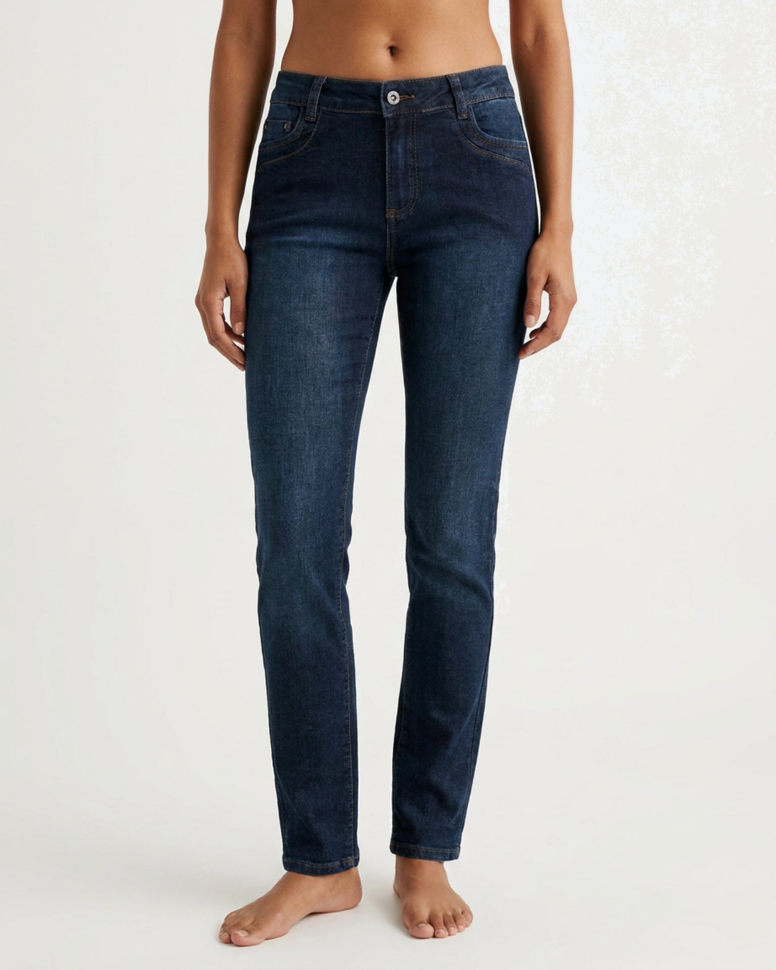 MAPP Patti Mid Waist Slim Fit Jeans | Marc Lauge DENIM/TWILL 989699 HI-TECH USED DARK BLUE